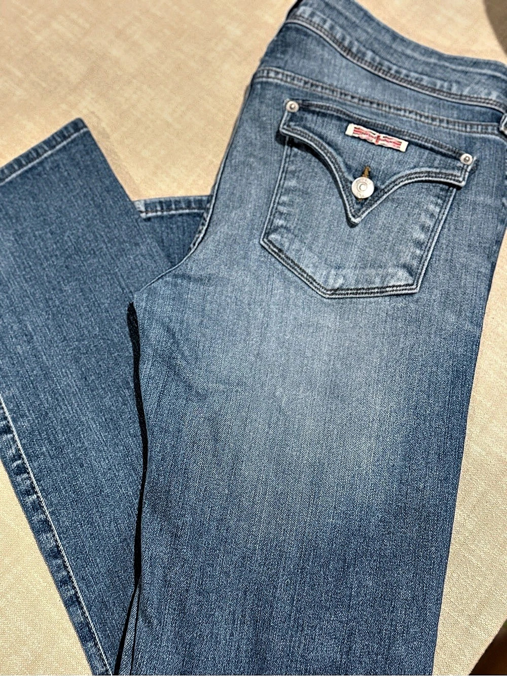 Hudson Collin Low-Rise Skinny, Ankle length in Light Blue
